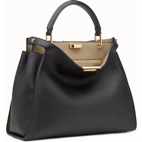 fendi peekaboo black gold|Fendi peekaboo second hand.